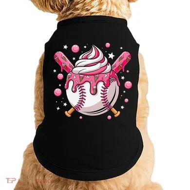 Ice Cream Drip Baseball Stuff Stuff Baseball Doggie Tank