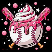 Ice Cream Drip Baseball Stuff Stuff Baseball Bucket Hat thumb 4