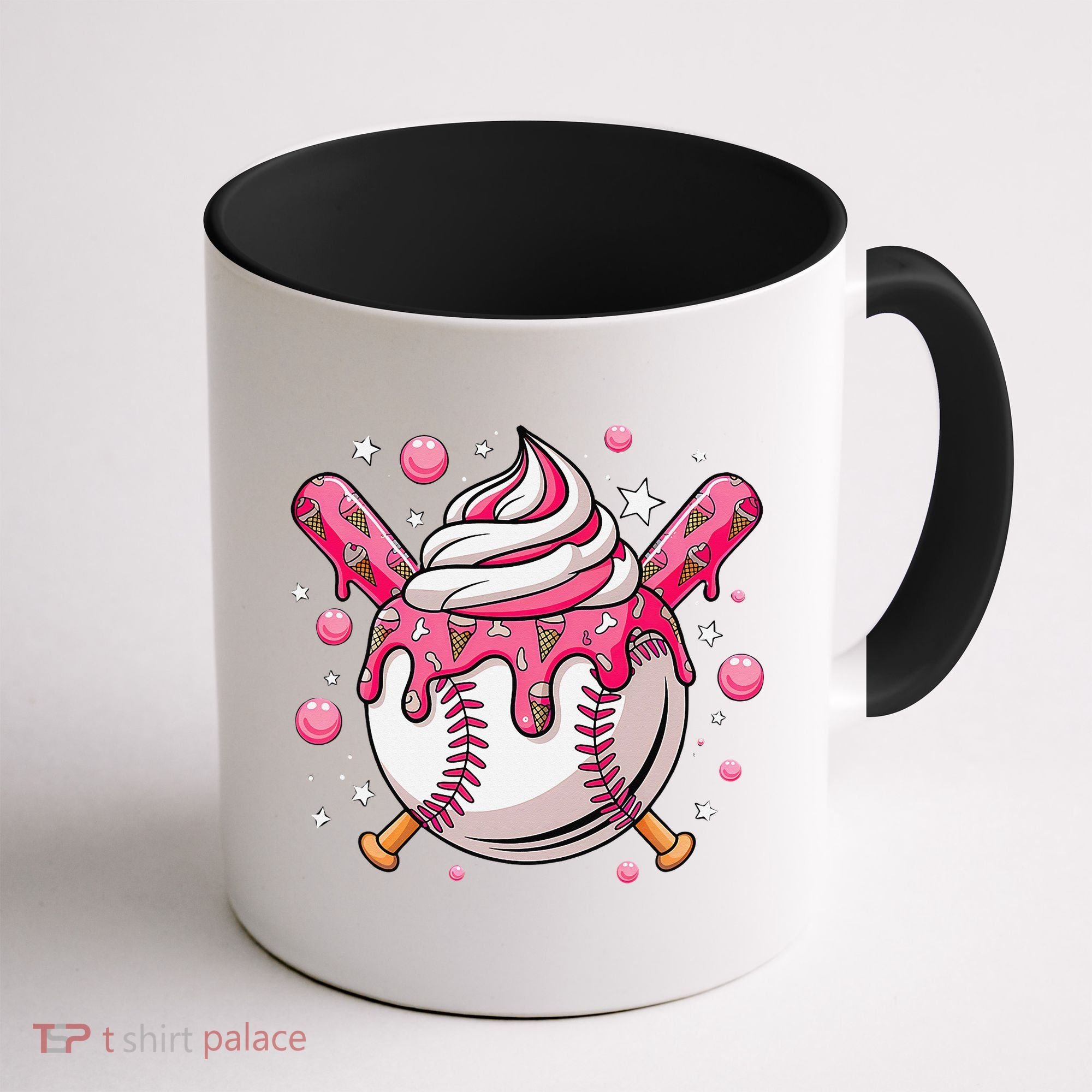 Ice Cream Drip Baseball Stuff Stuff Baseball Coffee Mug