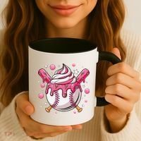 Ice Cream Drip Baseball Stuff Stuff Baseball Coffee Mug thumb 3