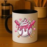Ice Cream Drip Baseball Stuff Stuff Baseball Coffee Mug thumb 4