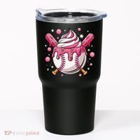 Ice Cream Drip Baseball Stuff Stuff Baseball Tumbler thumb 0