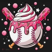 Ice Cream Drip Baseball Stuff Stuff Baseball Toddler Hoodie thumb 2
