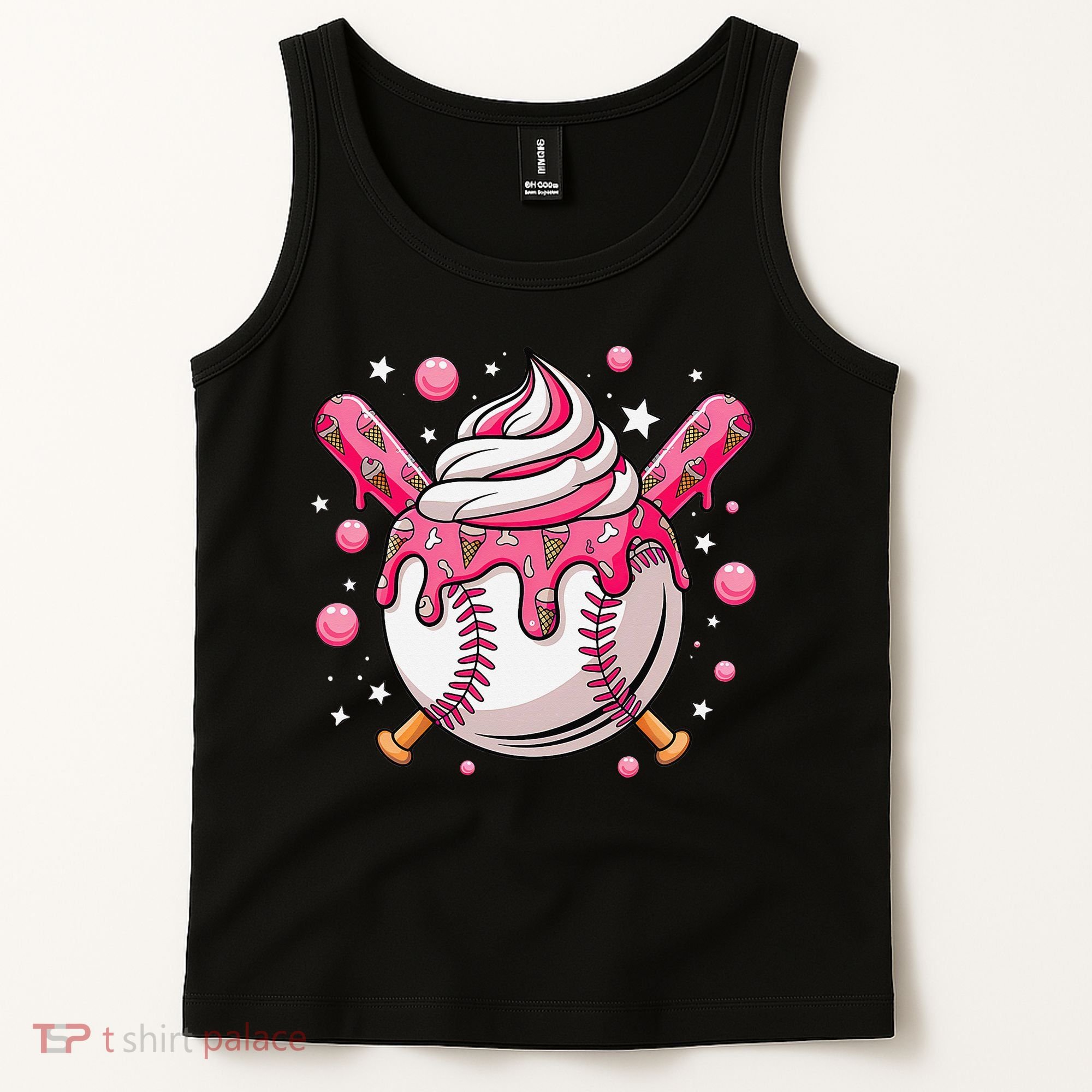 Ice Cream Drip Baseball Stuff Stuff Baseball Tank Top