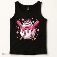 Ice Cream Drip Baseball Stuff Stuff Baseball Tank Top thumb 2