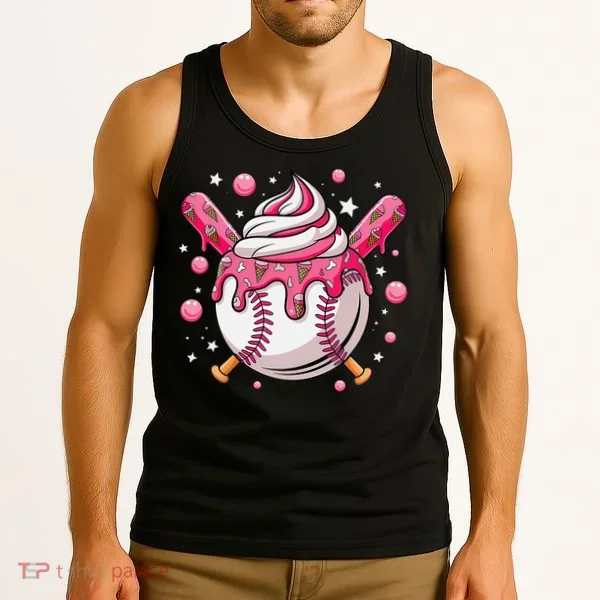 Ice Cream Drip Baseball Stuff Stuff Baseball Tank Top