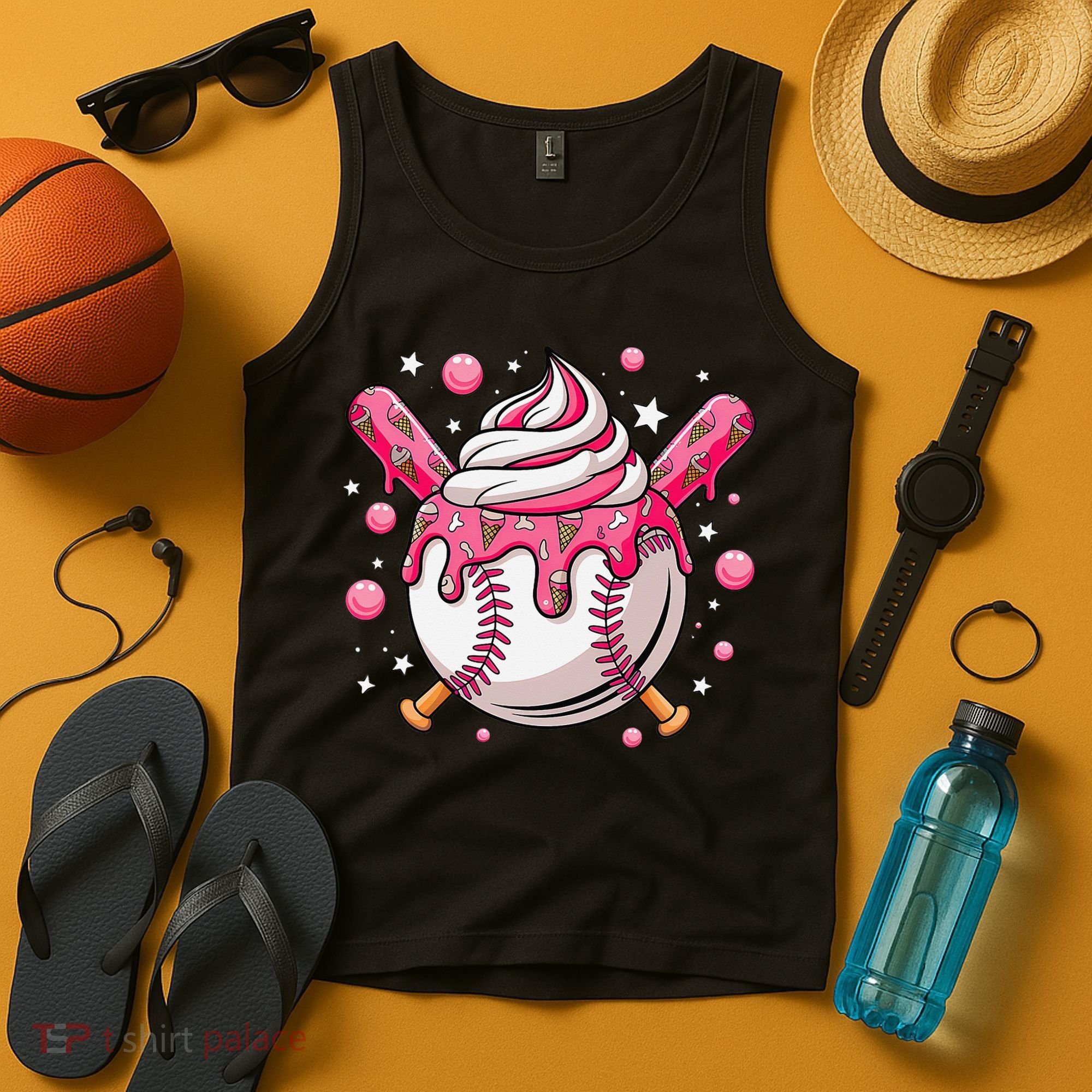 Ice Cream Drip Baseball Stuff Stuff Baseball Tank Top