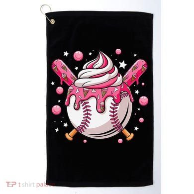 Ice Cream Drip Baseball Stuff Stuff Baseball Golf Towel