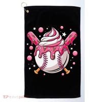 Ice Cream Drip Baseball Stuff Stuff Baseball Golf Towel thumb 0
