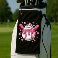 Ice Cream Drip Baseball Stuff Stuff Baseball Golf Towel thumb 2