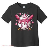 Ice Cream Drip Baseball Stuff Stuff Baseball Toddler T-Shirt thumb 0