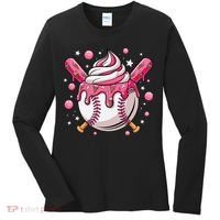 Ice Cream Drip Baseball Stuff Stuff Baseball Women's Long Sleeve Shirt thumb 0
