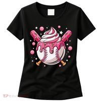 Ice Cream Drip Baseball Stuff Stuff Baseball Women's T-Shirt thumb 0