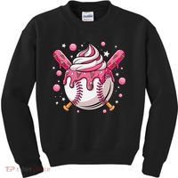 Ice Cream Drip Baseball Stuff Stuff Baseball Kids Sweatshirt thumb 0