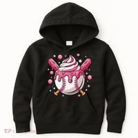 Ice Cream Drip Baseball Stuff Stuff Baseball Kids Hoodie thumb 0