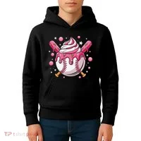 Ice Cream Drip Baseball Stuff Stuff Baseball Kids Hoodie thumb 4
