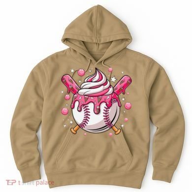 Ice Cream Drip Baseball Stuff Stuff Baseball Hoodie