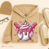 Ice Cream Drip Baseball Stuff Stuff Baseball Hoodie thumb 4