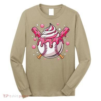 Ice Cream Drip Baseball Stuff Stuff Baseball Long Sleeve Shirt