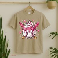 Ice Cream Drip Baseball Stuff Stuff Baseball T-Shirt thumb 2