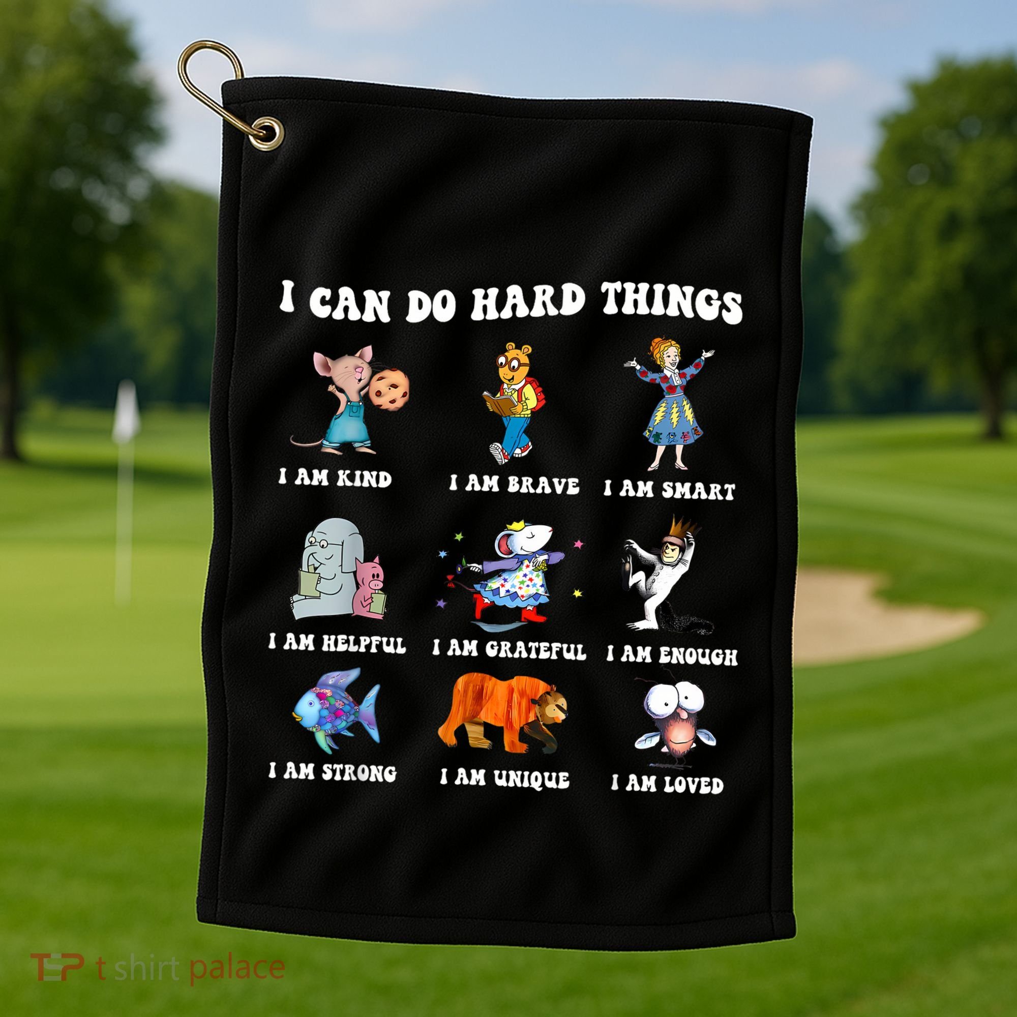 I Can Do Hard Things Teacher Back To School ChildrenS Book Golf Towel