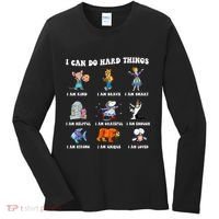 I Can Do Hard Things Teacher Back To School ChildrenS Book Women's Long Sleeve Shirt thumb 0