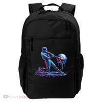 Ice Cream Drip Baseball Bat Baseball Player Backpack thumb 0