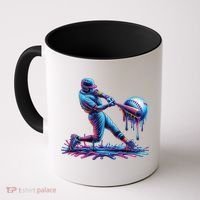 Ice Cream Drip Baseball Bat Baseball Player Coffee Mug thumb 0