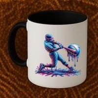 Ice Cream Drip Baseball Bat Baseball Player Coffee Mug thumb 2