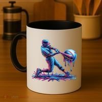 Ice Cream Drip Baseball Bat Baseball Player Coffee Mug thumb 4