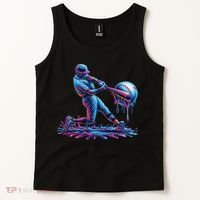 Ice Cream Drip Baseball Bat Baseball Player Tank Top thumb 2