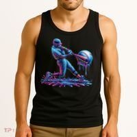 Ice Cream Drip Baseball Bat Baseball Player Tank Top thumb 3