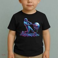 Ice Cream Drip Baseball Bat Baseball Player Toddler T-Shirt thumb 2