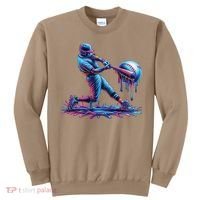 Ice Cream Drip Baseball Bat Baseball Player Sweatshirt thumb 0