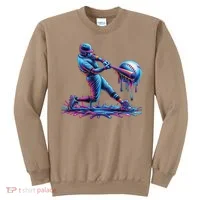 Ice Cream Drip Baseball Bat Baseball Player Sweatshirt thumb 0