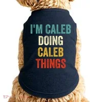 IM Caleb Doing Caleb Things Funny Doggie Tank thumb 0