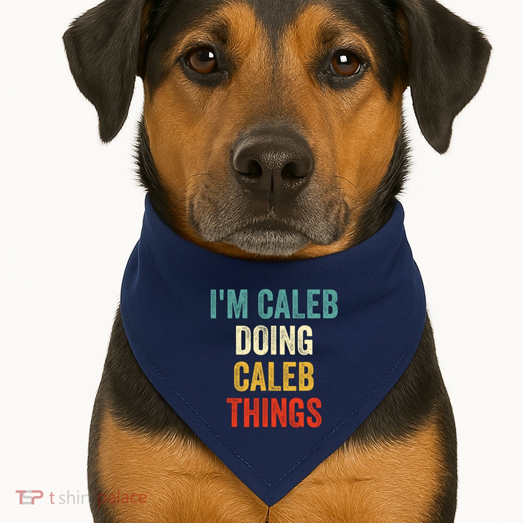 IM Caleb Doing Caleb Things Funny USA-Made Doggie Bandana