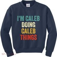 IM Caleb Doing Caleb Things Funny Kids Sweatshirt thumb 0