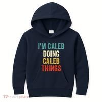 IM Caleb Doing Caleb Things Funny Kids Hoodie thumb 0