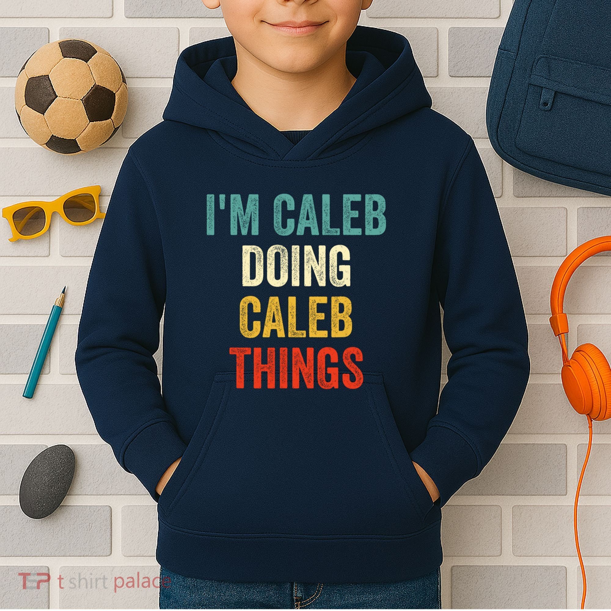 IM Caleb Doing Caleb Things Funny Kids Hoodie
