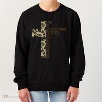 I Can Do All Things Through Christ Who Strengthens Me Camo Women's Sweatshirt thumb 0