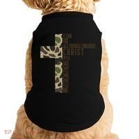I Can Do All Things Through Christ Who Strengthens Me Camo Doggie Tank thumb 0