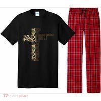 I Can Do All Things Through Christ Who Strengthens Me Camo Pajama Set thumb 0