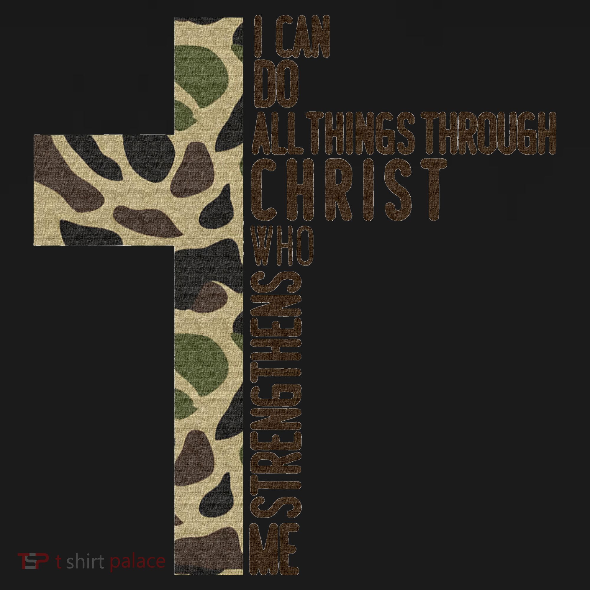 I Can Do All Things Through Christ Who Strengthens Me Camo Women's Hoodie
