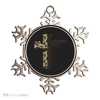 I Can Do All Things Through Christ Who Strengthens Me Camo Ornament