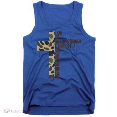 I Can Do All Things Through Christ Who Strengthens Me Camo Tank Top