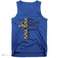 I Can Do All Things Through Christ Who Strengthens Me Camo Tank Top thumb 0