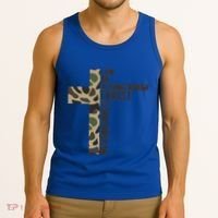 I Can Do All Things Through Christ Who Strengthens Me Camo Tank Top thumb 3