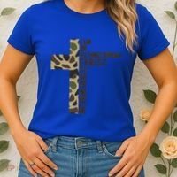 I Can Do All Things Through Christ Who Strengthens Me Camo Women's T-Shirt thumb 2