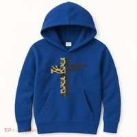 I Can Do All Things Through Christ Who Strengthens Me Camo Kids Hoodie thumb 0